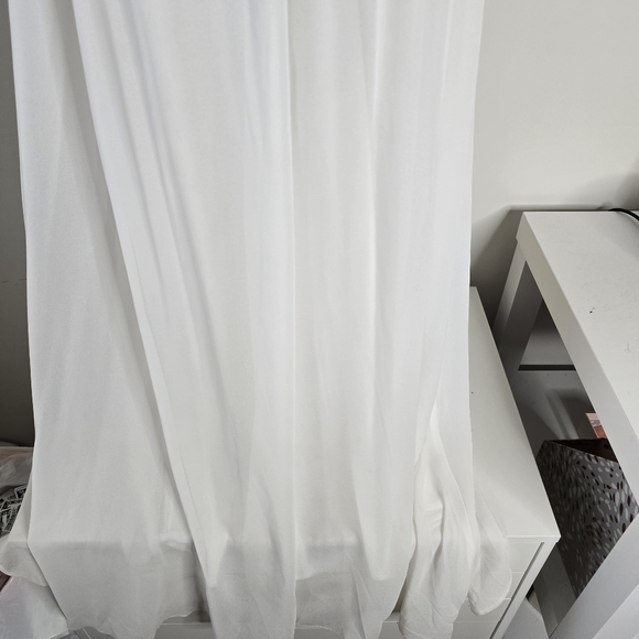 Baltic Born Katya Ruffle Maxi Dress White Size M Bridal Garden Party Flowy - Picture 8 of 15